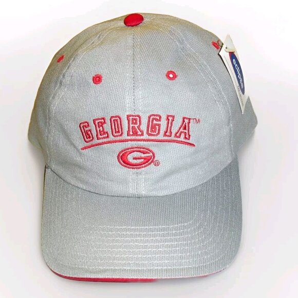 Georgia Bulldogs Mens Grey Eclipse Strapback hat cap New Tags Ncaa - Picture 1 of 3